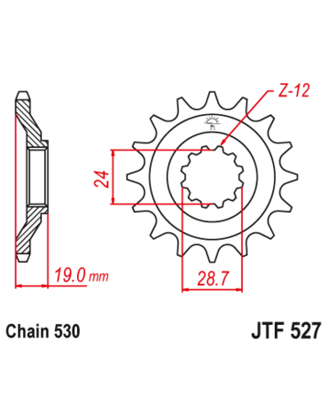 Звезда ведущая  JTF527 17