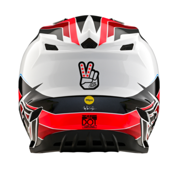 Мотошлем Troy Lee Designs SE4 Polyacrylite Helmet W/MIPS Block Charcoal/Red - миниатюра 6