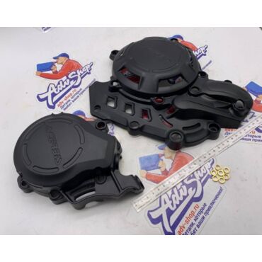 Acerbis X Power Kit KTM Комплект защиты крышек сцепления и зажигания / черный 450 500 EXCF 17 23 / SXF 16 22 // 0023153.090 - миниатюра 3