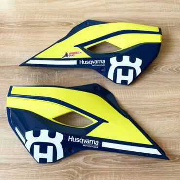 Боковины радиатора синие с графикой комплект Husqvarna TE FE 2016 - миниатюра 3