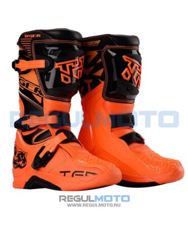 Мотоботы TIGER MTR TE006 оранж черный