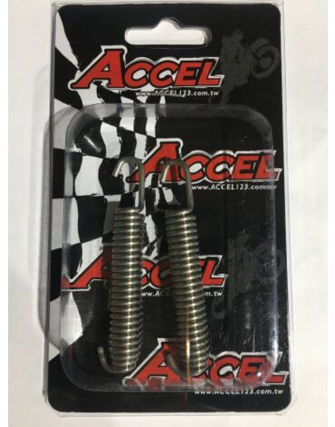 Пружины глушителя мотоцикла ACCEL 10*80 d=2.0mm 2шт.