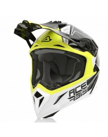 Acerbis Шлем Steel Carbon White Yellow