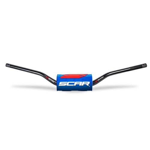 Руль Scar O2 ø28,6 (1 1 8") RC - черный руль - синяя подушка