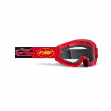 100% Очки FMF Powercore Flame Red Clear Lens - миниатюра 1