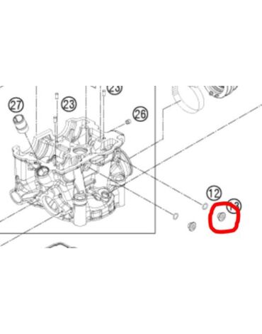 Заглушка вала коромысла FC FE250 350(с15)