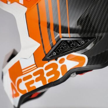 Acerbis Шлем Airstrike C 22 06 Orange White - миниатюра 8