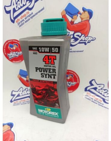 MOTOREX POWER SYNT 4T SAE 10W50 JASO MA2 Масло моторное 1L // 308249