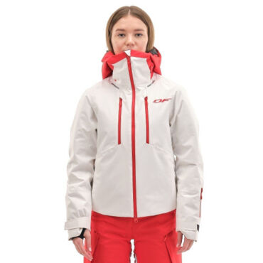 Dragonfly Куртка утепленная Gravity Premium WOMAN Gray Red Fluo - миниатюра 7
