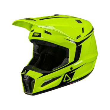Leatt Шлем кроссовый 3.5 V26 Neon Yellow + очки Vizion 3.5 - миниатюра 6