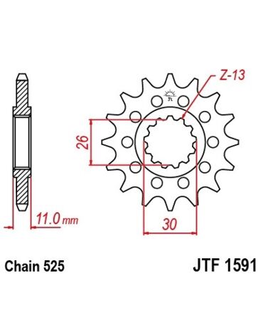 Звезда ведущая JTF1591.16