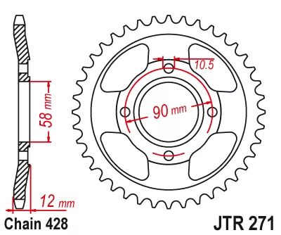 Звезда ведомая JTR271 - фото 1