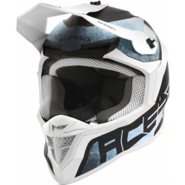 Acerbis Шлем кроссовый Linear White Light Blue - миниатюра 5