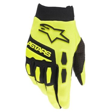 Перчатки Alpinestars Full Bore Gloves Yelloww Fluo Black - миниатюра 1