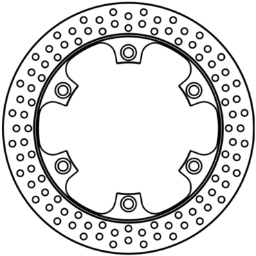 Диск тормозной задний Honda NT650 98 05, NT700 06 13, CB1300 97 00 - миниатюра 1