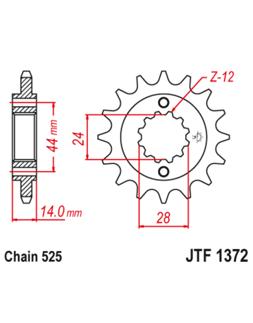 Звезда ведущая JTF1372.17RB