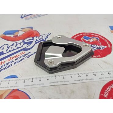 CNC алюминиевый расширитель боковой подножки CRF1000 16-> / черный - миниатюра 1