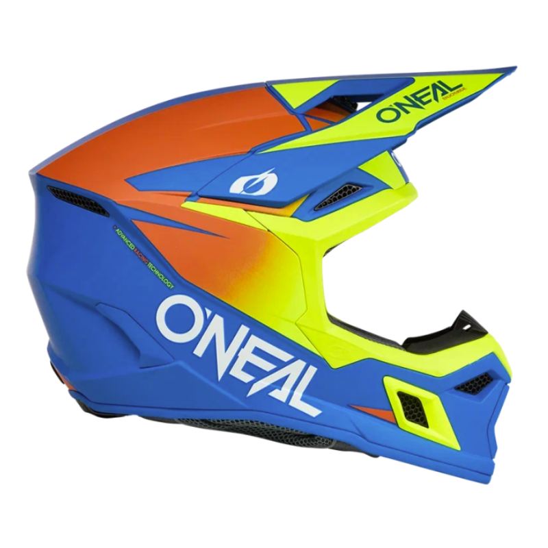 Oneal Шлем кроссовый детский 3Series Youth Solid синий / желтый - фото 6