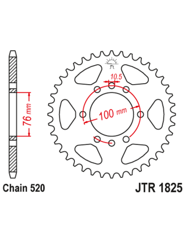Звезда ведомая JTR1825 48