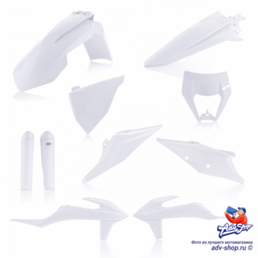 Acerbis КТМ EXC 250 300 20 23 /EXC F 250 500 20 23 /XC W 150 300 20 Комплект пластика белый // 0024054.031 - миниатюра 1