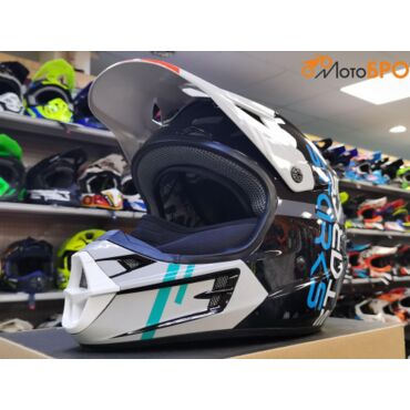 Шлем кроссовый Starks Base SH MX1, черно серый - миниатюра 1