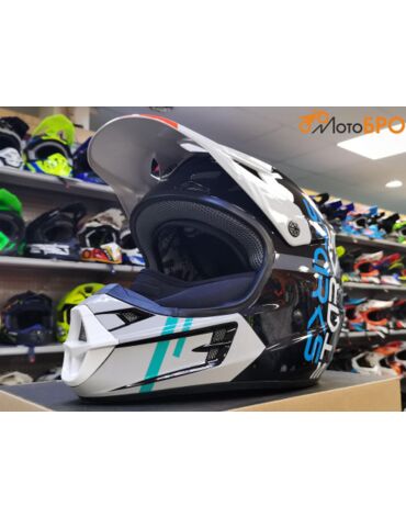 Шлем кроссовый Starks Base SH MX1, черно серый