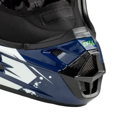 Мотошлем EF56 Base MX сине белый HiViz - миниатюра 2