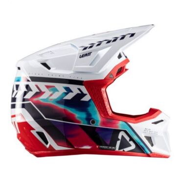 Leatt Шлем кроссовый 8.5 Royal Blue Red V26 + очки Velocity 5.5 - миниатюра 5