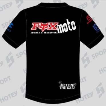 Футболка поло детская FOX MOTO, black (116 5 6Y, Детская Повседневная) - миниатюра 2