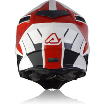 Acerbis Шлем кроссовый X Track White Red Glossy - миниатюра 2