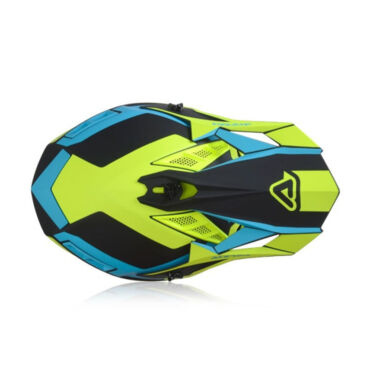 Acerbis Шлем кроссовый X Track Light Blue Fluo Yellow - миниатюра 7