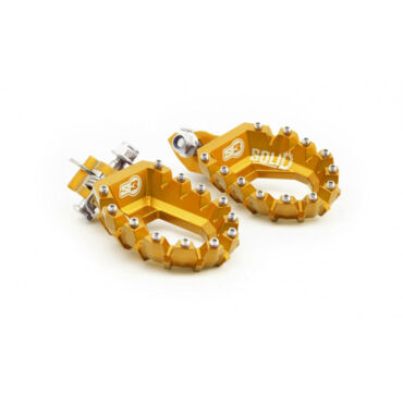 Подножки алюминиевые S3 Parts золотистые Honda AFRICA TWIN 20- - миниатюра 2