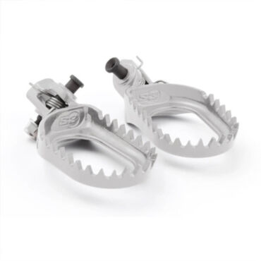 Подножки S3 Parts KTM EXC 2024+ SX F 2023+ Beta RR 2020 2024 ESK 2761 S серебристые low заниженные - миниатюра 1