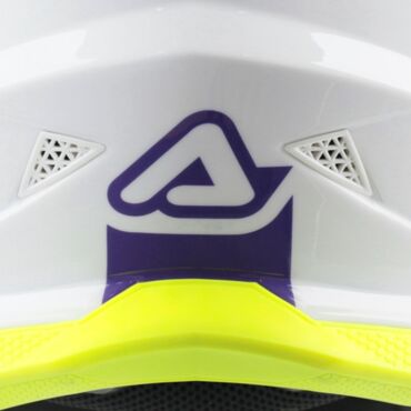 Acerbis Шлем T711 White Purple - миниатюра 8
