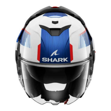 Shark Мотошлем Oxo Sikter Белый Синий Красный - миниатюра 4
