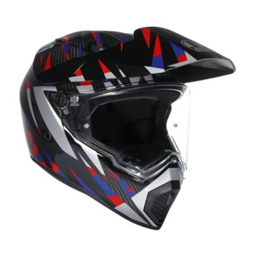 AGV Шлем AX9 E2206 V26 Steppa Carbon Red Blue - миниатюра 5