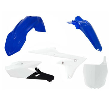 Комплект пластика Yamaha WR250F (2015 2019), WR450F (2016 2018), YZ250FX (2015 2019), YZ450FX (2016 2018), Белый синий (с передней номерной табличкой) - миниатюра 1