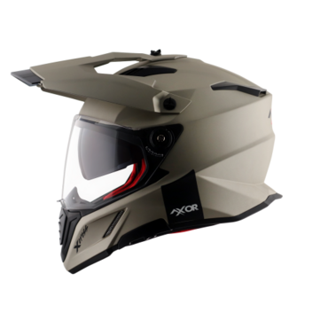 Шлем дорожный AXOR X CROSS DUAL VISOR SC E, beige (L, Взрослая  Кросс эндуро) - миниатюра 4
