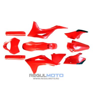 Комплект пластика на мотоцикл GAS GAS, Holeshot, красный  - миниатюра 1