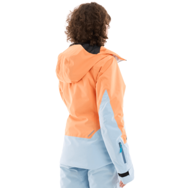 Dragonfly Куртка горнолыжная утепленная Gravity Woman 2025 Mock Orange Light Blue - миниатюра 15
