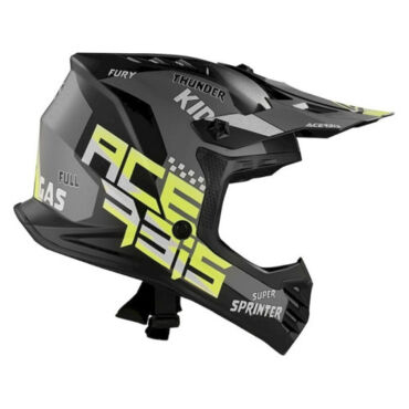 Acerbis Шлем детский Profile Junior Black Yellow Fluo - миниатюра 2
