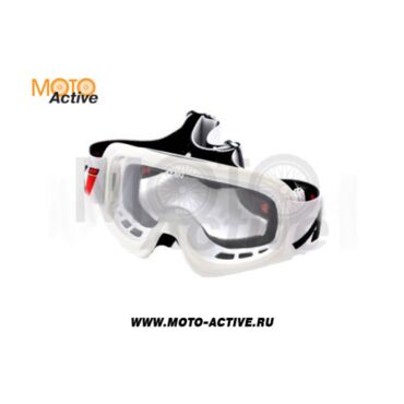 Очки для мотокросса детские ATAKI HB 115 белые глянцевые - миниатюра 2