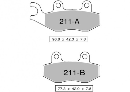 Колодки дискового тормоза Trofeo Organic 211 (LMP211, FDB497) - фото 1