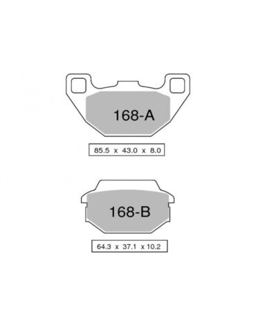 Колодки дискового тормоза Trofeo Organic 168 (LMP349, FDB2096)