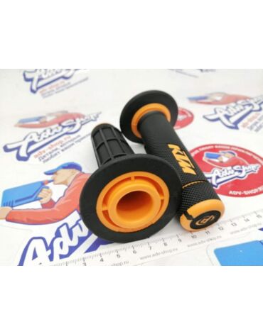 KTM грипсы двухкомпонентные с закрытыми торцами SX EXC 99 17 / 690 R 07 22 ( 63002021100 / 63002021000)