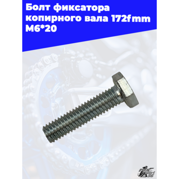 Болт фиксатора копирного вала 172fmm M6*20 - миниатюра 3
