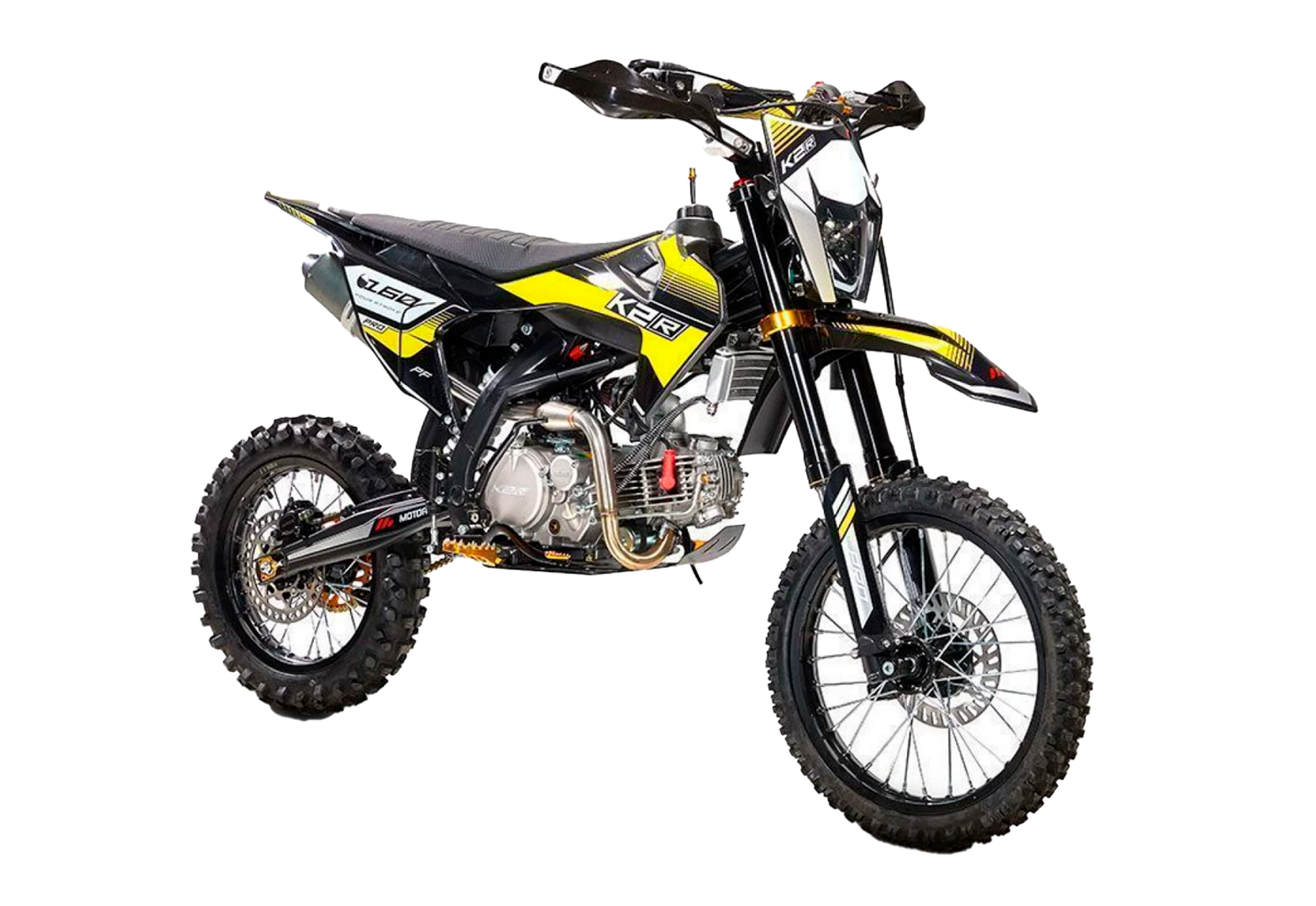 Питбайк K2R PF 160 PRO (Grey Yellow) - фото 1