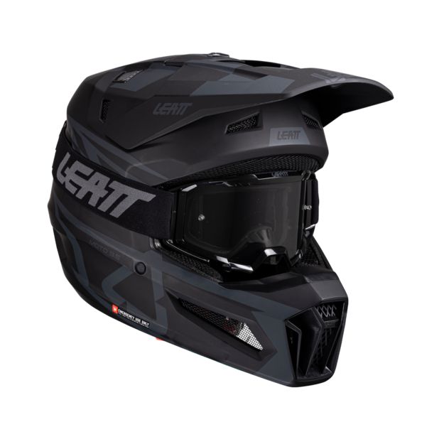 Шлем кроссовый Leatt Moto 3.5 Stealth (ЧЗ) - фото 3