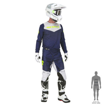 Scott Джерси 350 Dirt Evo blue grey - миниатюра 4