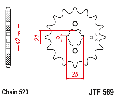 Звезда ведущая JTF569 16 - фото 1